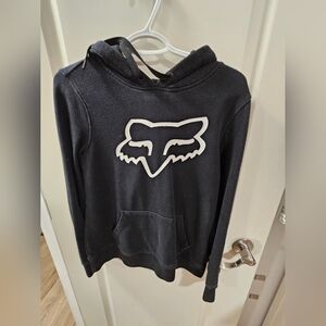 Fox Black and White Logo Hoodie